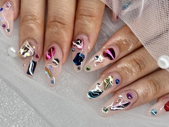 リゲルグロウ 六本木(RIGEL Glow)/宝石ネイル