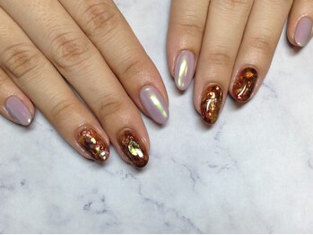 ラウト デコレーションアンドネイルサロン(Lauto Decoration&Nail Salon)/オーロラヴェールネイル