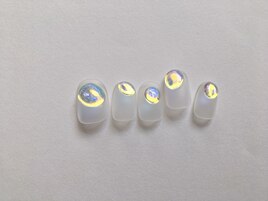 オーロラしずくネイル