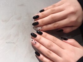 バレンタインネイル