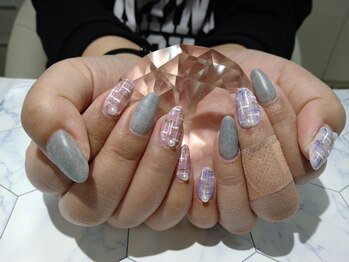 ネイルサロン グレイス(Grace)/【ジェル】ツイードネイル