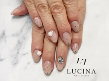 ネイルスタジオ ルキナ(LUCINA)/c-276 大人可愛いワンホンネイル