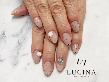 ネイルスタジオ ルキナ(LUCINA)/c-276 大人可愛いワンホンネイル