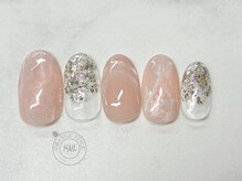 オレンジスティック/マグネット/大理石/ニュアンス