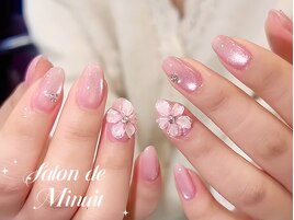 ぷっくりフラワーネイル