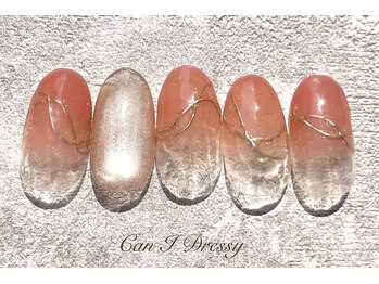 キャンアイ ドレッシー 横須賀中央店(Can i Dressy)/シンプルお洒落ネイル￥7000