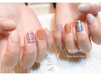 ブリノス(BLINOSS)/左右色違い＊チェックデザイン