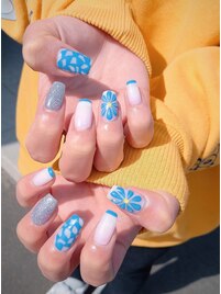 ぷっくりフラワーネイル☆