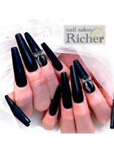 エスフィーネイルサロン リシェル(Esfy nailsalon Richer)/黒マット
