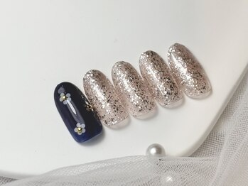 スパイス ネイルズ アンド スパ 玉川高島屋SC店(SPICE NAILS&SPA)/simpleアート¥8800