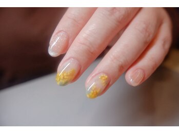 アヤネイル(Aya nail)/ミモザネイル