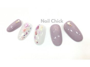 ネイルチックコウベ 銀天街店(Nail Chick kobe)/キラキラシンプルネイル