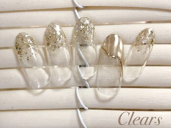 ビューティーネイルサロン クリアーズ(Clears)/ミラーラメグラデーションネイル