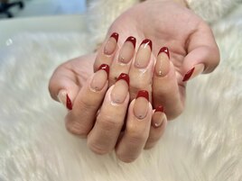 冬っぽボルドーフレンチ