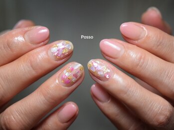 ポッソ(Posso)の写真/《徹底的なケア×フィルイン専用下処理×高品質ジェル×厚み調整×フォルム形成にこだわりあり》