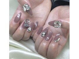 宝石リング付♪マグネットネイル