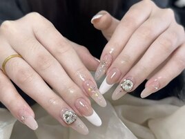 女子力長さだしネイル