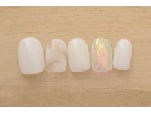 プリッシュ 上野店(prish)/5000円　大人ネイル　ホワイト
