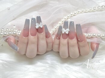 エイミー 大宮店(AMY)の写真/自爪にコンプレックスがある方やロングネイルを楽しみたい方必見☆高技術で綺麗なフォルムの長さ出しを＊