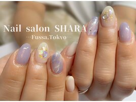 天然石風ネイル