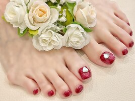 シンプルフットネイル