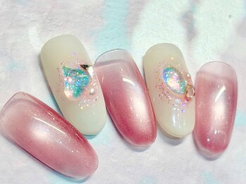 チェリーズネイル(Cherrys Nail)/キラキラ 水滴ネイル