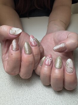 ニコネイル(niconail)/nico定額 リボンネイル