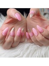 アートネイル ギャラリー(Art nail Gallery)/ピンクツイードネイル