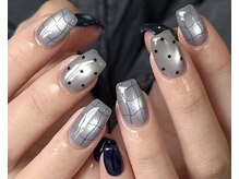 エル(Elle.)/チェックネイル