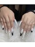 【長さだし】10本ロングチップ+4本デザイン