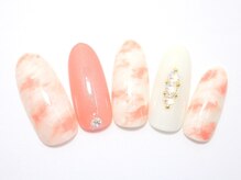 ワンネイル(ONE NAIL)/＃タイダイ柄＃大理石