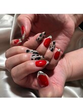 チャイ 大阪上本町店(chai)/ガラスフレンチ×レオパード