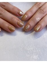 ウロネイルズ(ulo nails)/ナチュラルカラー雪の結晶ネイル