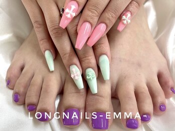 ロングネイルズ エマ(LongNails-Emma)/ハンド×フット