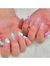 【Hand】ナチュラルカラーグラデーション[クリアベース]