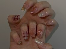 ジェミーネイル シンジュク(Jemiy nail shinjuku)/【Saki】秋チェック手書きハート