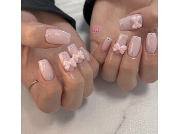 プチリュクス(Petit Luxe)/ribbon nail