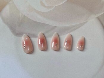 ルー(Luu.)/チーク/シンプルネイル/ピンク