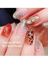 テラスアヴェダビューティー(Terrace AVEDA beauty)/キラキラレオパードネイル☆