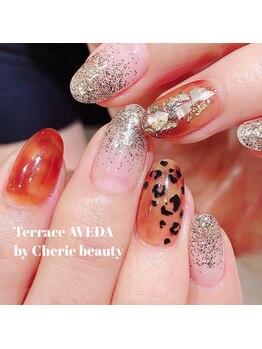 テラスアヴェダビューティー(Terrace AVEDA beauty)/キラキラレオパードネイル☆