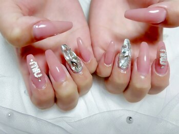 ジョアアンジェ 上本町店(joieange)/シアーネイル 埋め尽くしネイル