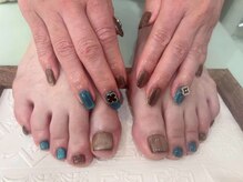 ハニービューティーサロン(honey beauty salon)の雰囲気（ハンドとフットを同じカラーに揃えて、めっちゃ可愛い）