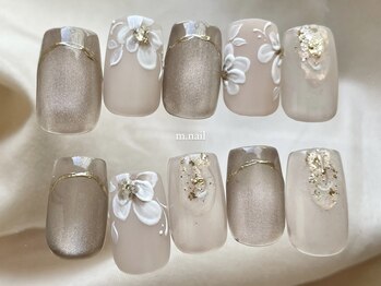 ぷっくりお花ニュアンス