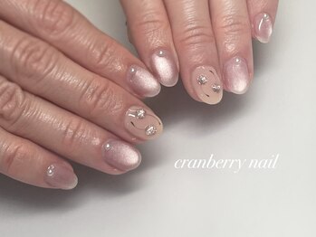 クランベリーネイル 代官山 恵比寿(cranberry nail)/3月定額デザインBアート