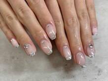 ネイルサロン ドゥ(Nail Salon Doux)/【ラテリア】ガラスフレンチ