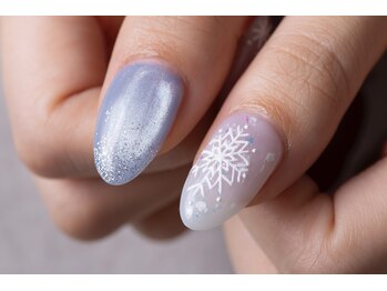 冬ネイルデザイン 結晶