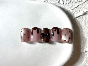 リロウ(relow)/冬ネイル/バレンタインネイル