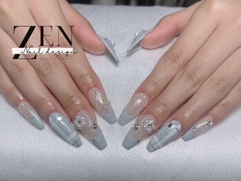 ゼン ネイル デザイン 池袋(ZEN NAIL DESIGN)/長さだしやり放題×つけ放題