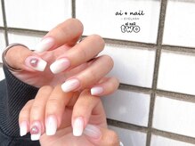 アイネイル 小倉(ai nail)/グラデーション＋ストーン