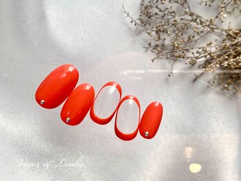 ヴィガー アンド ルックス 白金 目黒(Vigor&Looks)/赤　ポップ　レトロ